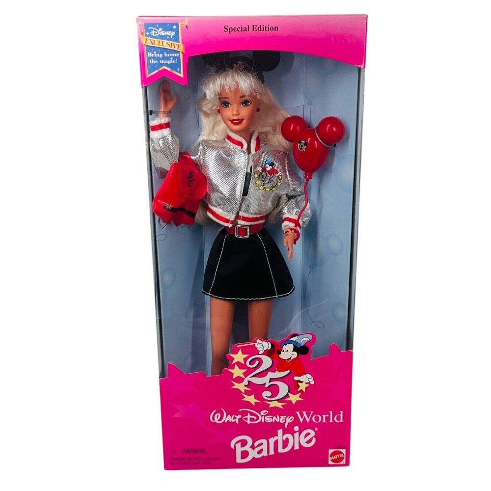 Barbie Vintage Walt Disney World 25th Anniversary Special Edition New In Box
